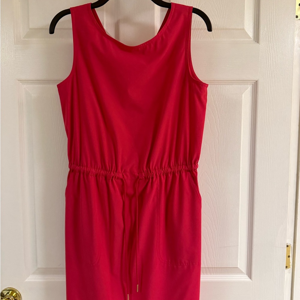 Calvin Klein Vibrant Red Midi Dress - Picture 2 of 3